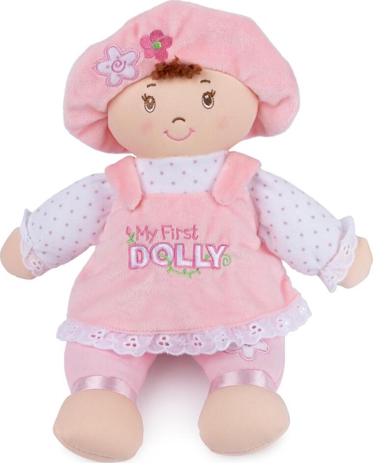 My First Dolly, Pink/White Dress, 13-Inch