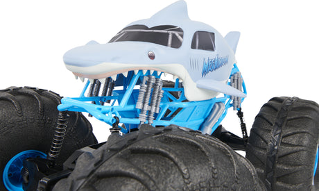 Monster Jam, Official Mega Megalodon All-Terrain Remote Control Monster Truck, 1:6 Scale, Kids Toys for Boys and Girls Ages 4 and up