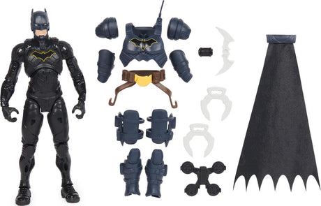 DC Comics, Batman Adventures, Batman Action Figure with 16 Armor Accessories - 12-Inch