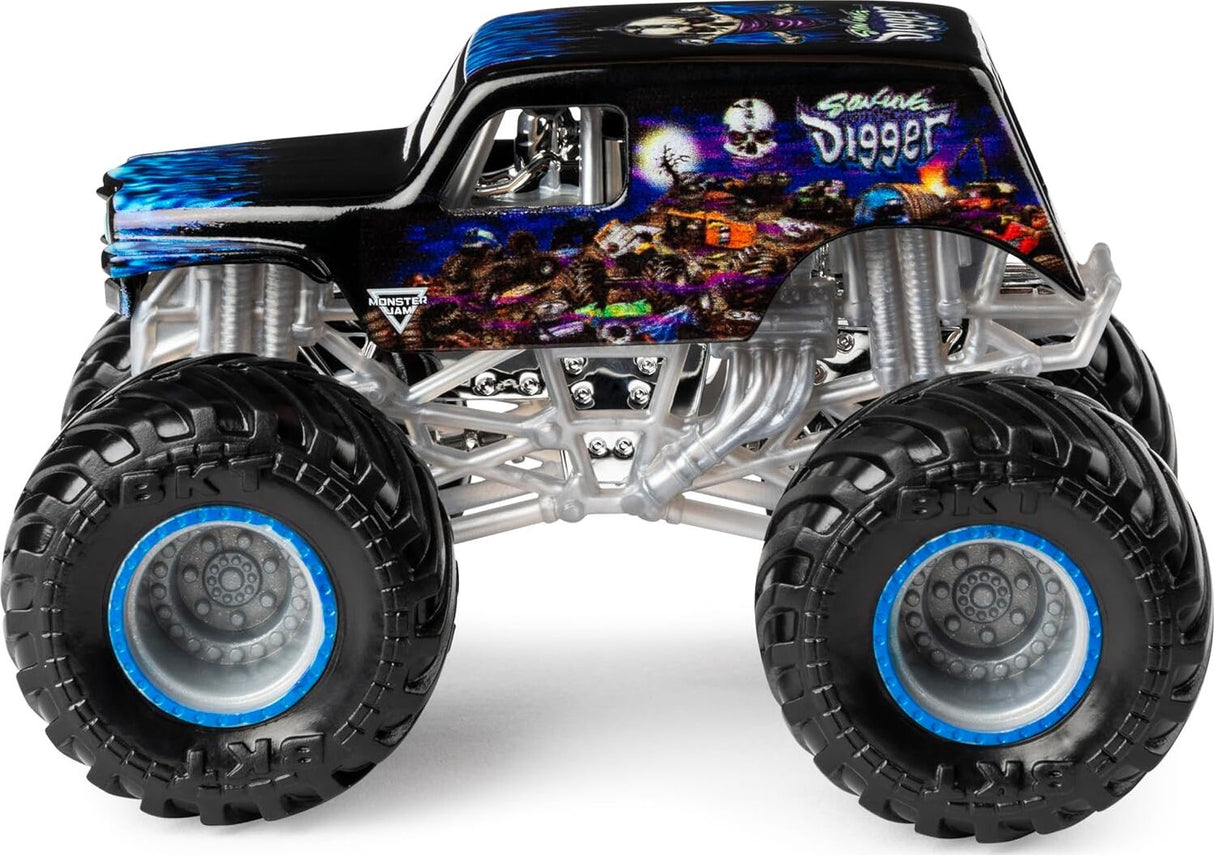 Monster Jam Grave Digger vs Son-Uva Digger Monster Truck Duo Pack- True Metal 1:64 Scale