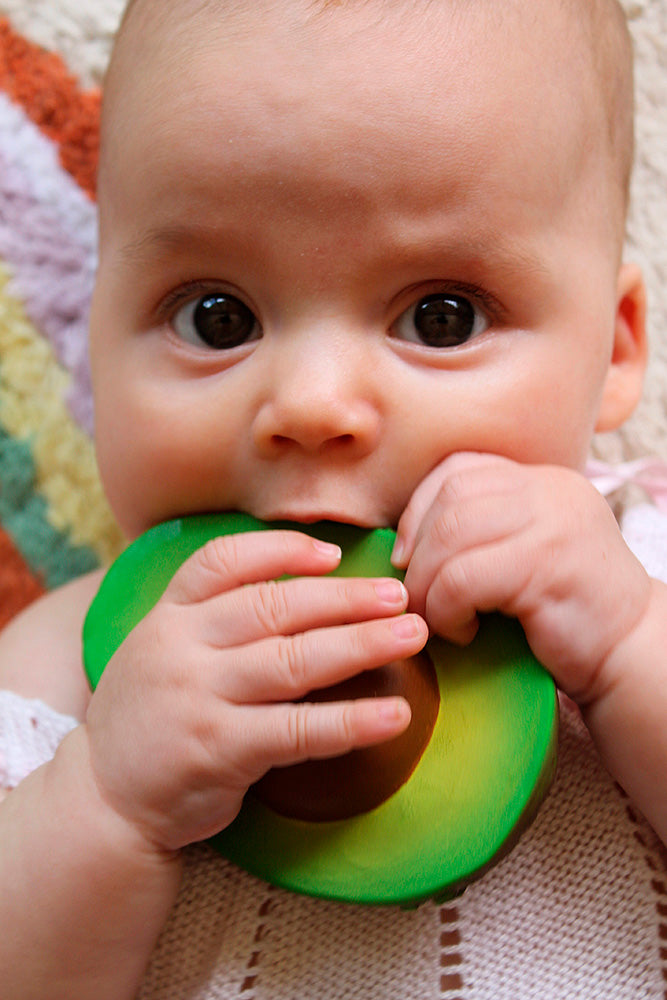 Arnold the Avocado Rubber Teether