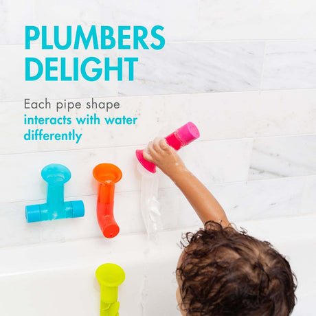 Boon Pipes & Tubes & Cogs Building Bath Toy Bundle