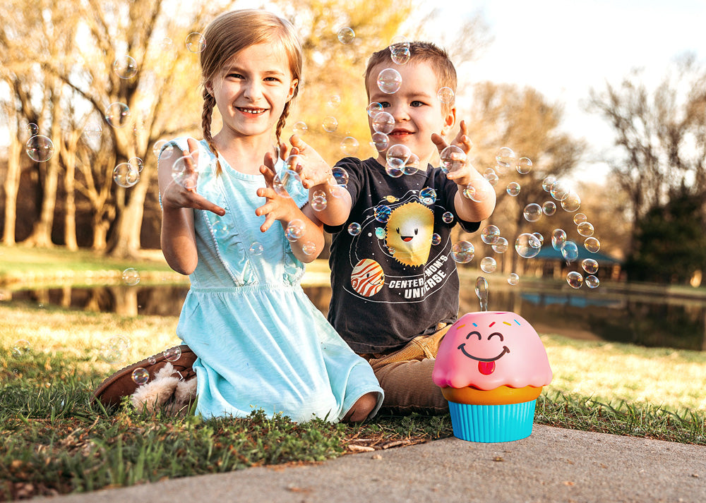 Cupcake Bubble Machine