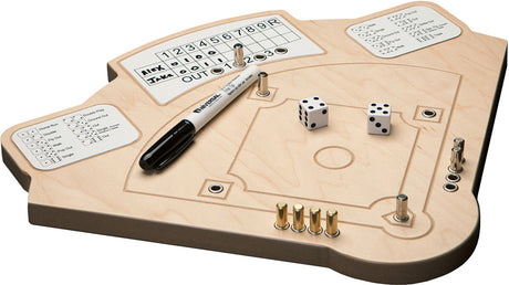 Across the Board Wooden Tabletop Baseball Game