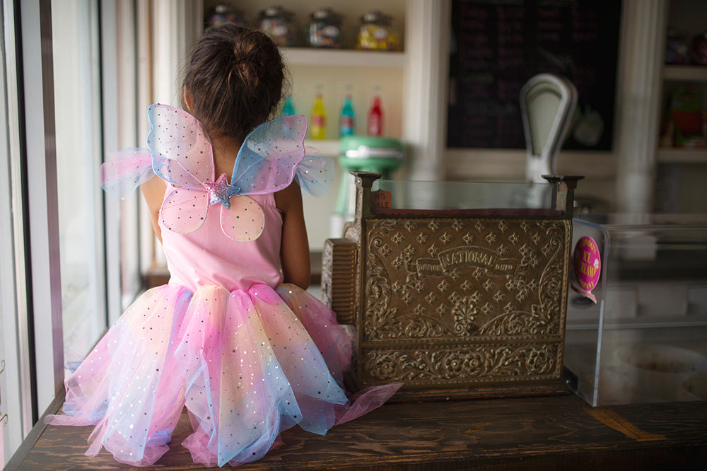 Rainbow Fairy Dress & Wings