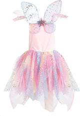 Rainbow Fairy Dress & Wings