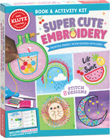 KLUTZ Super Cute Embroidery Book & Activity Kit