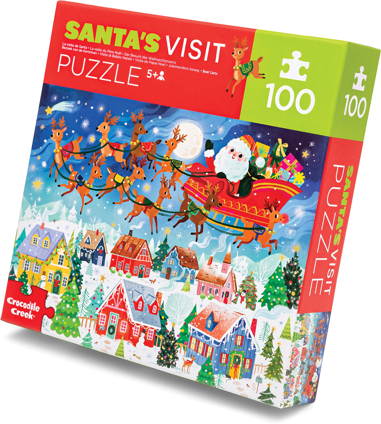 Santa's Visit 100 Piece Puzzle