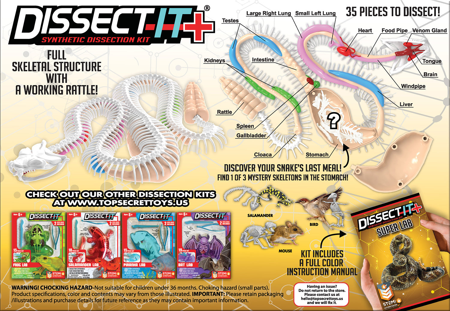Dissect-It+ Rattlesnake Super Lab Kit – G. Willikers