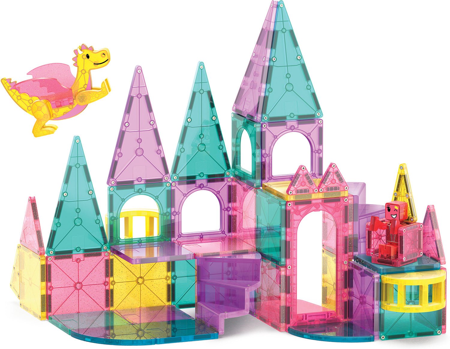 新品未開封 Magic Castle 6個セット マジックキャッスル オールド Magna-Tiles Castle DLX + MicroMAGS 48 Piece Set – G. Willikers
