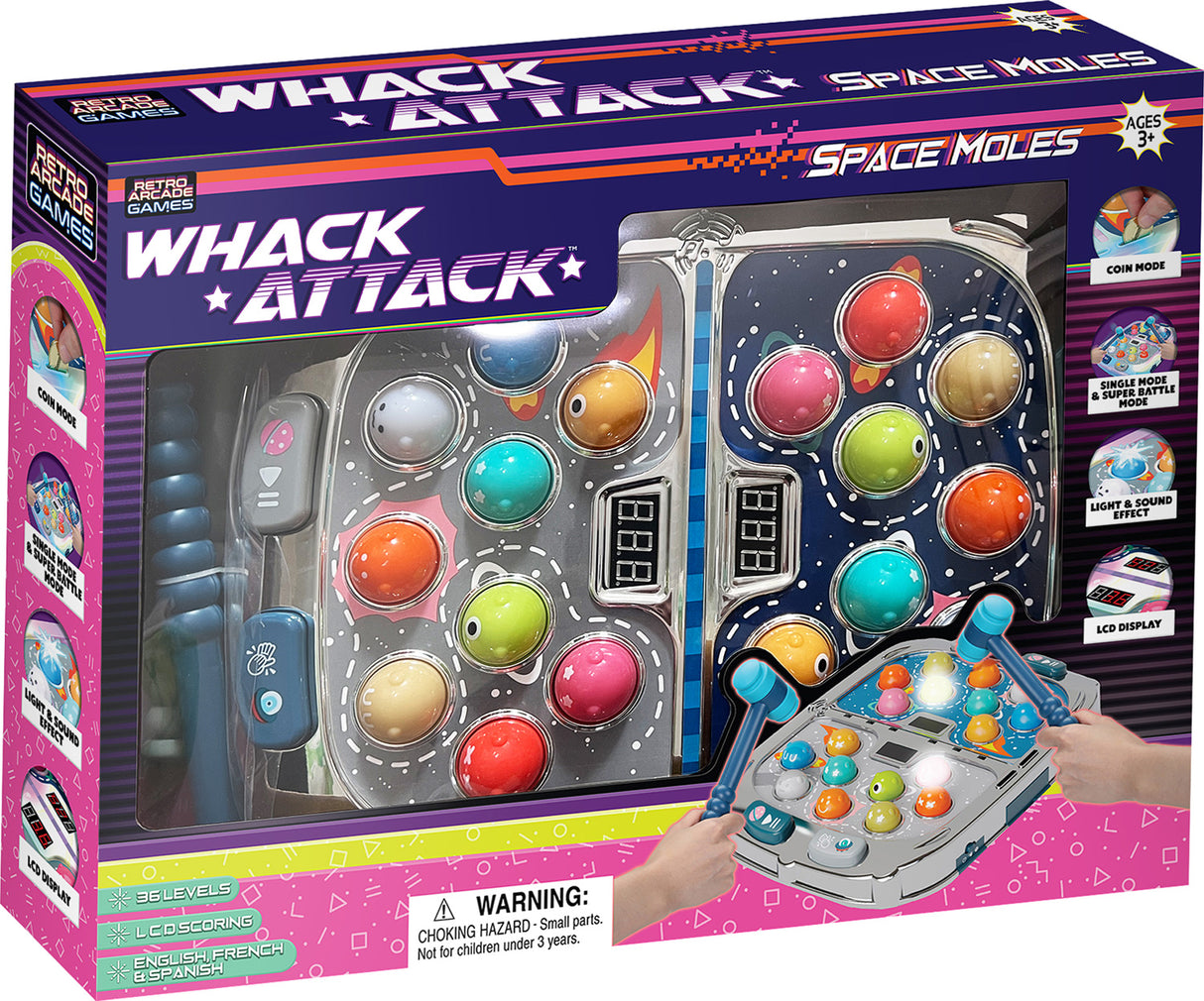 Whack Attack Space Moles Game