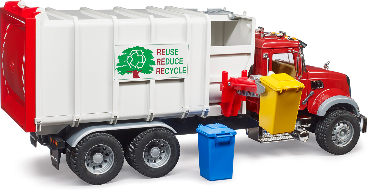 Bruder Mack Granite Side Loading Garbage Truck – G. Willikers