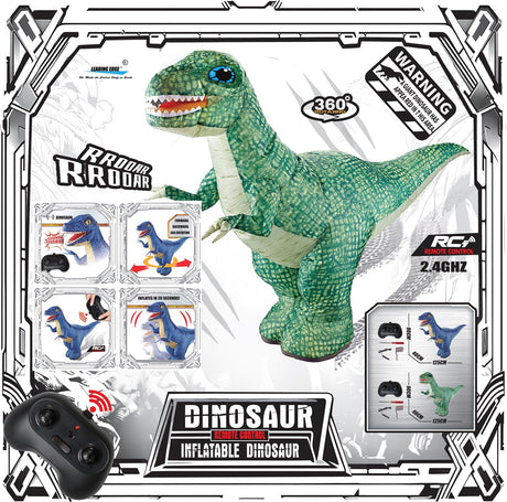 Inflatable Dinosaur RC Green
