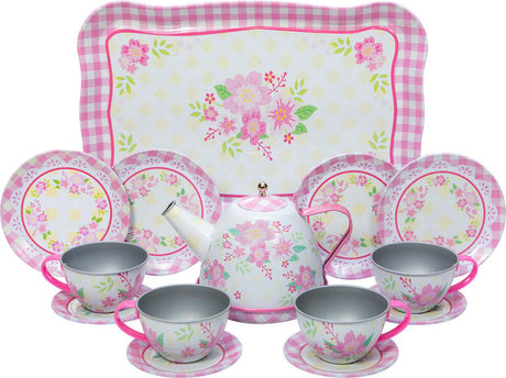Fancy Tea 15 Piece Tin Tea Set
