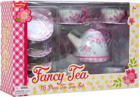 Fancy Tea 15 Piece Tin Tea Set