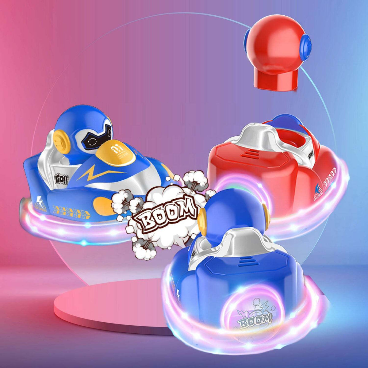 LumeZoom RC Glow Crasherz Bumper Cars