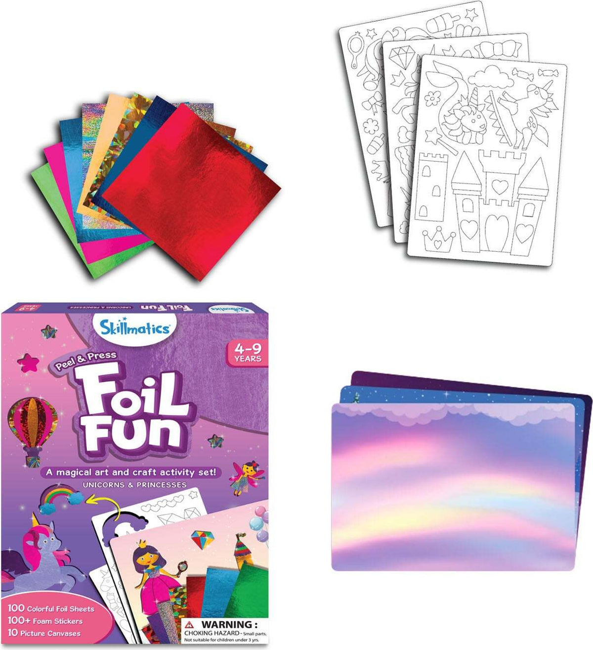 Peel & Press Foil Fun Art Kit - Unicorns & Princesses