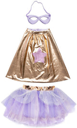 Super Duper Tutu, Cape & Mask Lilac/Rose Gold