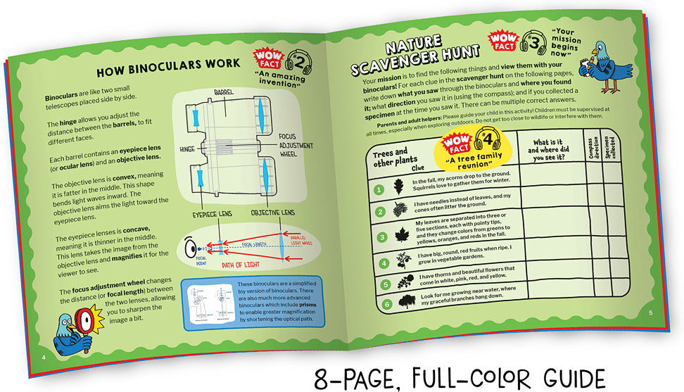 Wow in the World Kids' Binoculars & Nature Explorer Kit