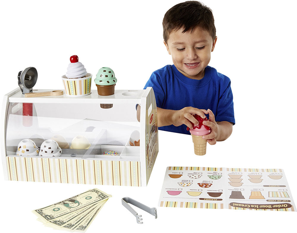 Melissa & Doug Wooden Ice Cream Counter