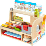 Melissa & Doug Wooden Slice & Stack Sandwich Counter