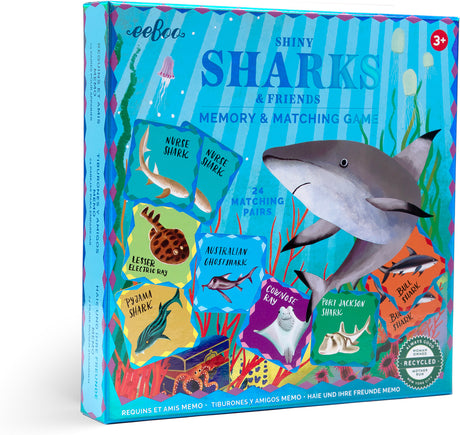 Shiny Sharks & Friends Memory & Matching Game