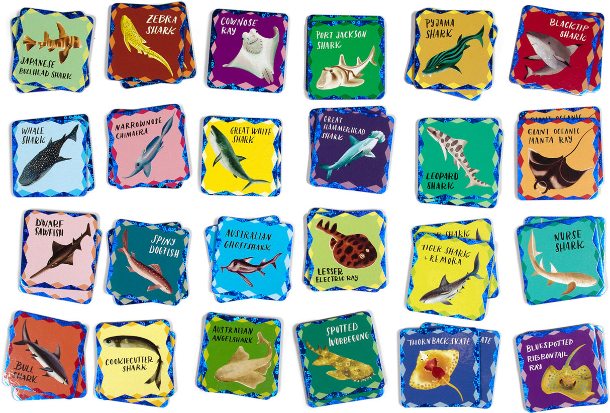 Shiny Sharks & Friends Memory & Matching Game