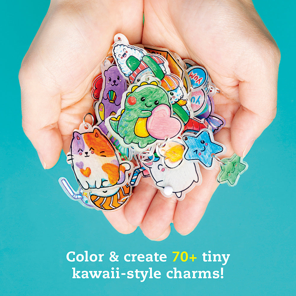KLUTZ Color & Shrink Charms: Kawaii Style