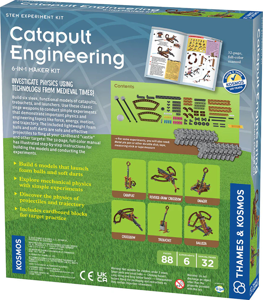 Catapult Engineering: 6-In-1 Maker Kit