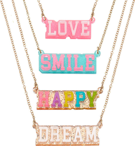 J.V. Charm Club - Collegiate Charm Word Necklaces