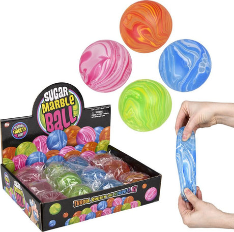 2.4" Marble Squeezy Sugar Ball (assortment - sold individually)