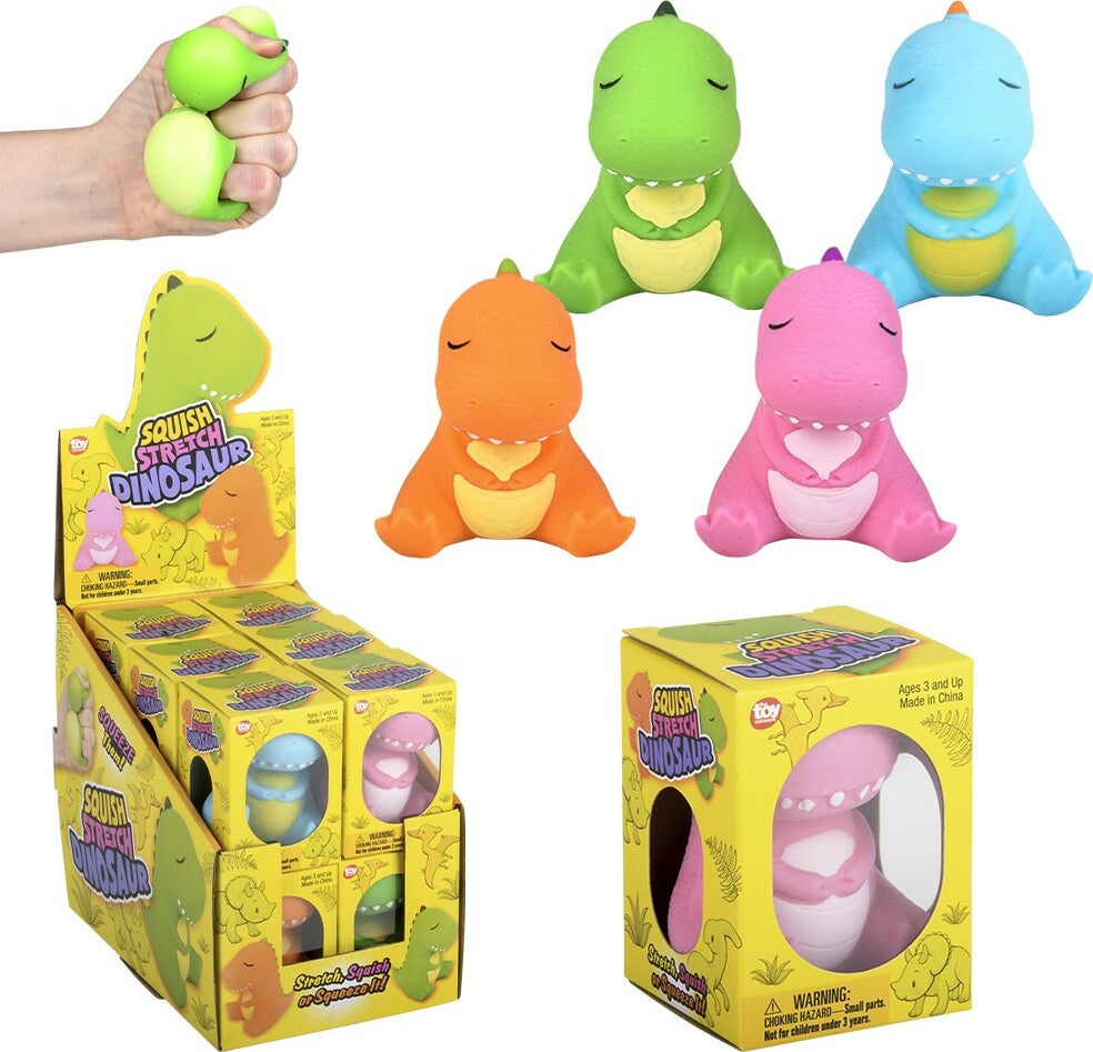 3" Squish and Stretch Dinosaur (assortment - sold individually)