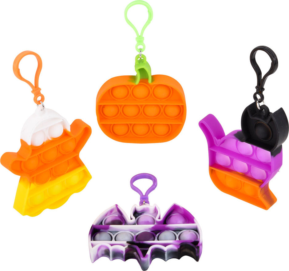 Halloween Bubble Popper Clip Ons 3.25"-4" (assortment - sold individually)