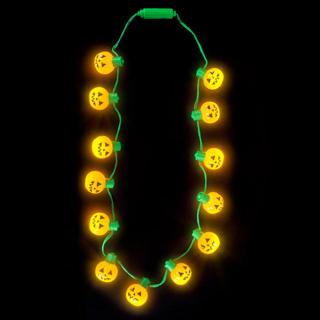 25" Light-up Jack-o-lantern Necklace