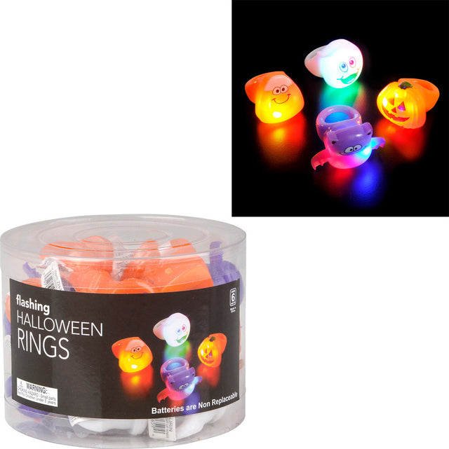 1.5" Halloween Light-up Rings (24pc/ Un