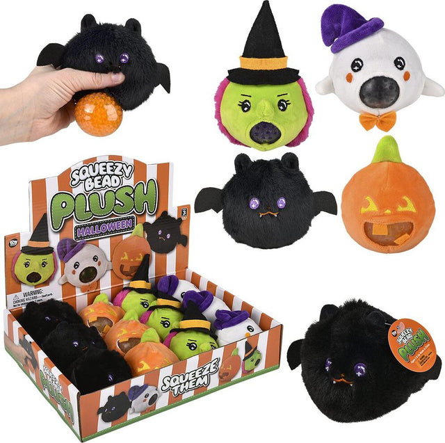 3" Halloween Squeezy Bead Plush (assortment - sold individually)