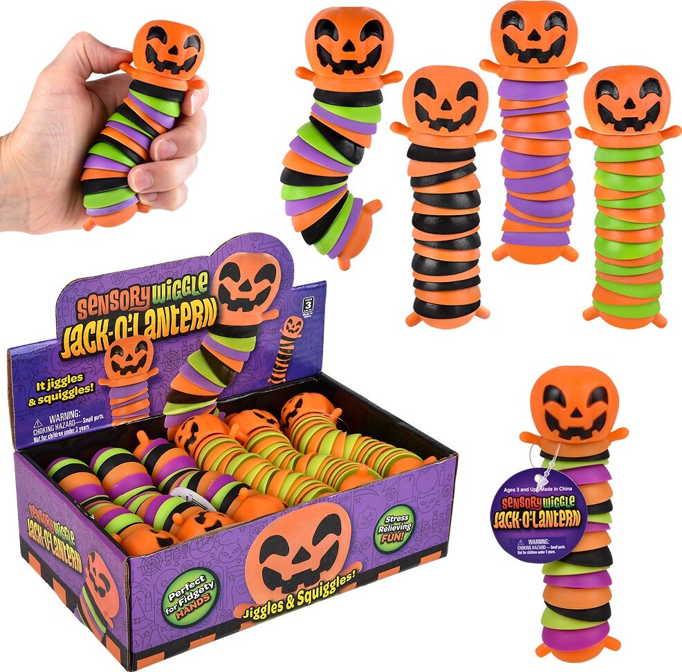 5.5" Wiggle Sensory Jack O Lantern