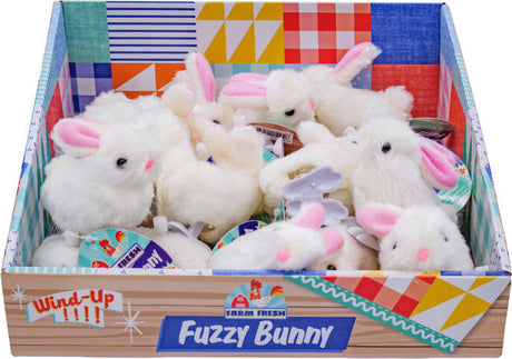 Farm Fresh Fuzzy Bunny Wind Up
