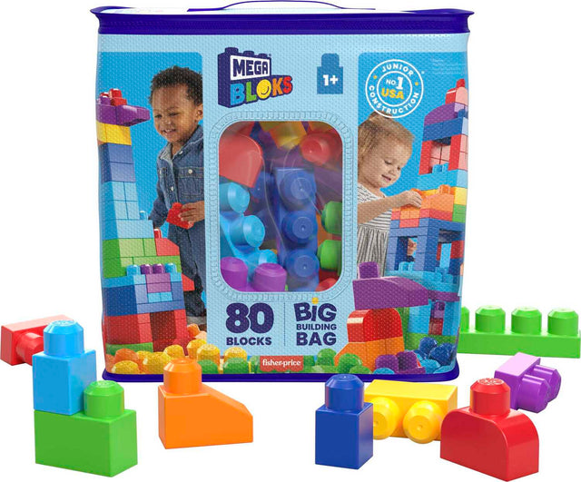 Mega Bloks First Builders Big Building Bag Blue 