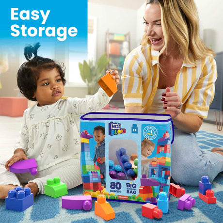 MEGA Bloks First Builders Big Building Bag Blue