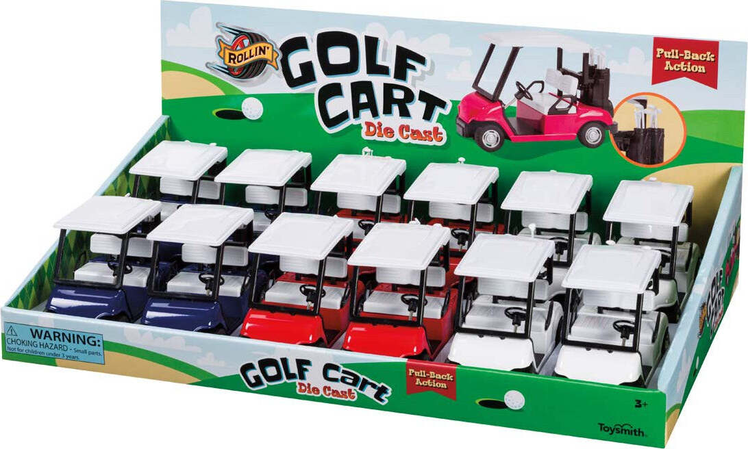 Rollin' Pull Back Golf Cart (Assorted)