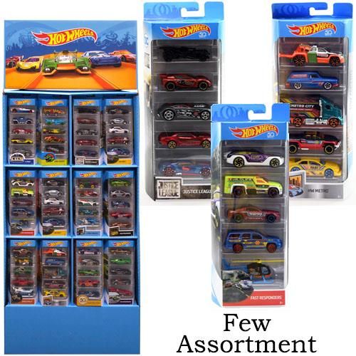 Mattel Hot Wheels 5-Pack Floorstand 36 pc