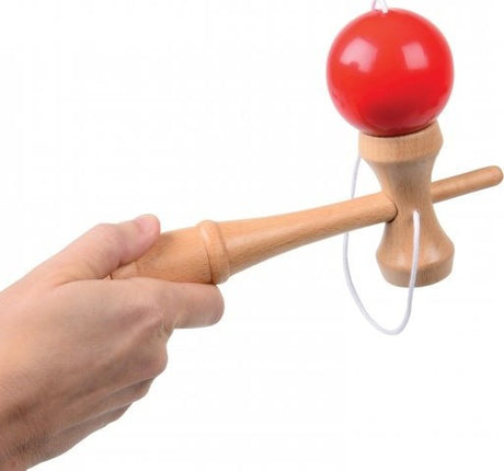 Wooden Kendama w/ Red Ball