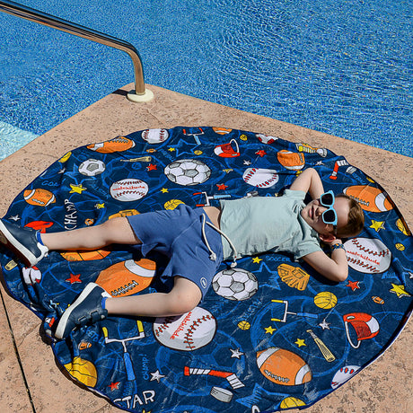 Sports - Watchitude Large Round Towel