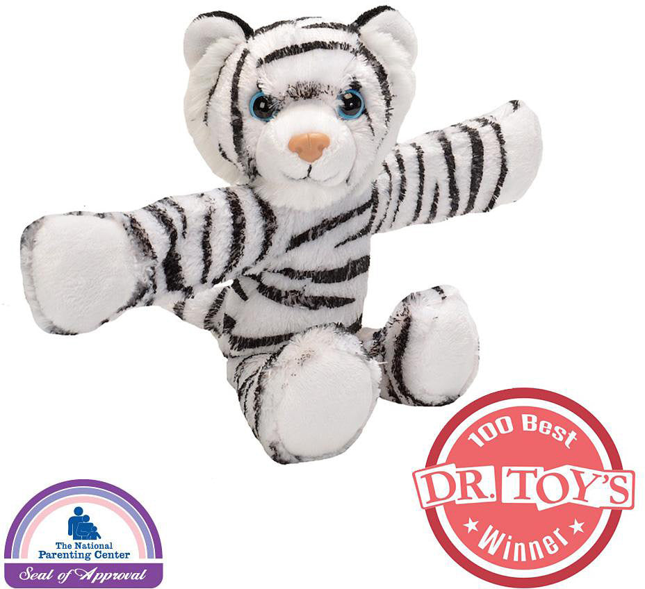 Huggers White Tiger Stuffed Animal - 8"