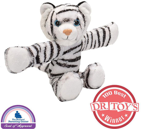 Huggers White Tiger Stuffed Animal - 8"