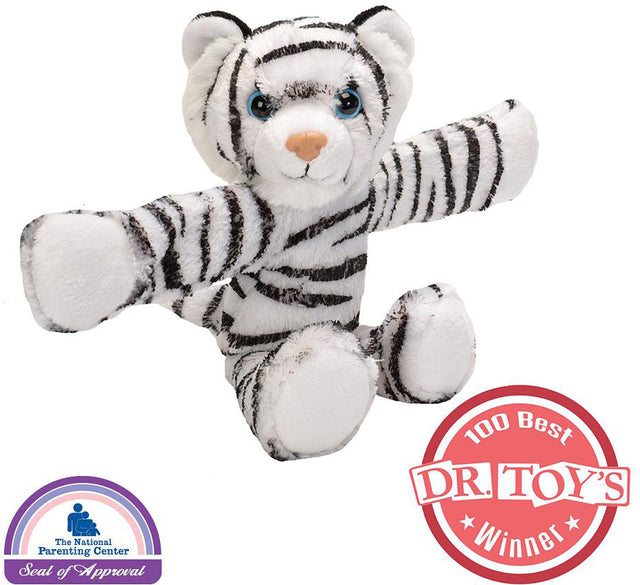 Huggers White Tiger Stuffed Animal - 8"