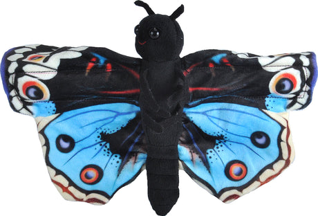 Huggers Blue Pansy Butterfly Stuffed Animal - 8"