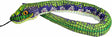 Printed Green Scales Snake Stuffed Animal - 54"