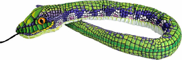 Printed Green Scales Snake Stuffed Animal - 54"